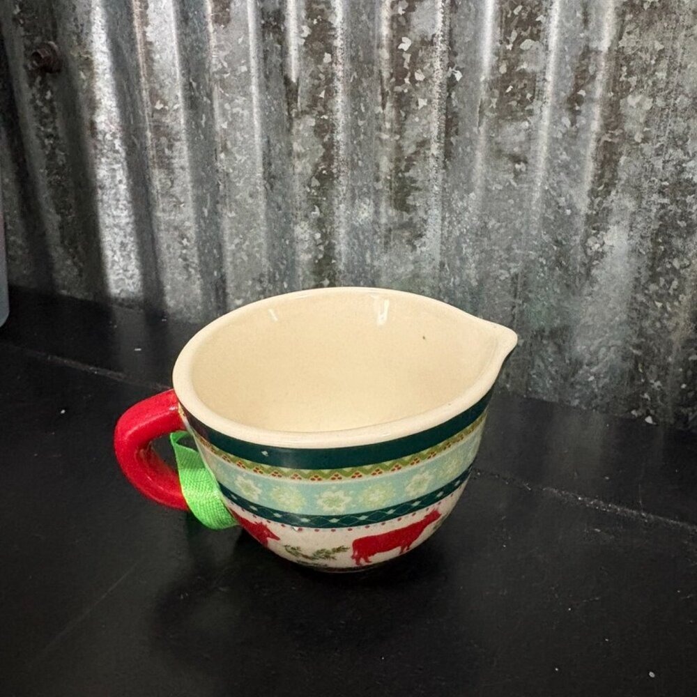 Christmas Measuring Cups Set of 3 Ceramic Holiday Baking Kitchen Decor‎ - Picture 4 of 14